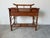 Vintage British Colonial Style Faux Bamboo & Cane Pagoda Desk With Matching Chair For Sale In Miami - Image 6 of 12