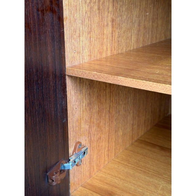 Wood Rosewood Sideboard Credenza With Drawers and Storage Cabinet Denmark 1960s For Sale - Image 7 of 10