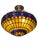Vintage Colorful French Stained Glass Bowl/ Pendant Light Fixture For Sale - Image 15 of 18
