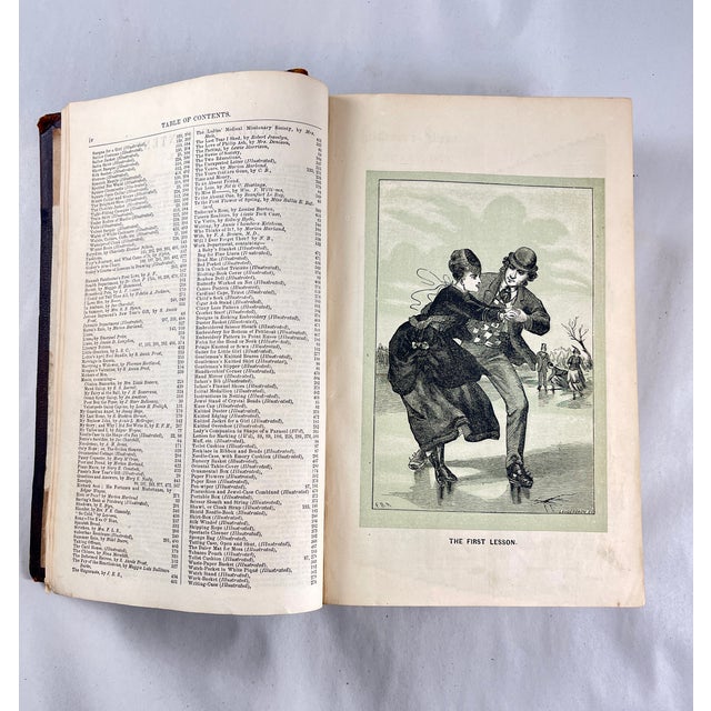 Brown Godey’s Lady’s Book, Leather Bound, Volume LXXX – 1870 Edition For Sale - Image 8 of 12