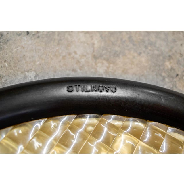 Stilnovo Italian Prismatic Glass Ceiling Light from Stilnovo, 1970s For Sale - Image 4 of 7