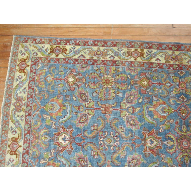Zabihi Collection Blue Antique Persian Tabriz Rug - 8' x 12'5" For Sale - Image 10 of 12