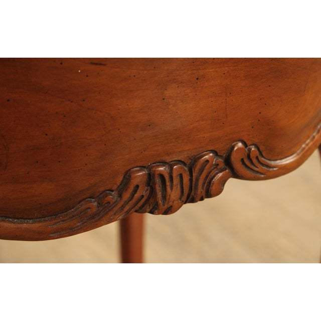 Baker Furniture French Country Style Walnut Side Table For Sale - Image 17 of 18