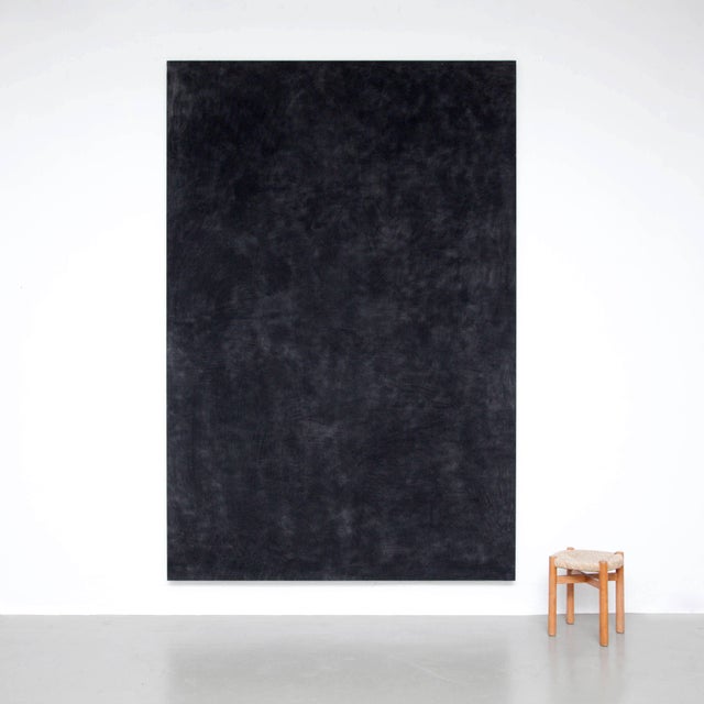 Large Black Painting by Enrico Dellatorre For Sale - Image 14 of 14
