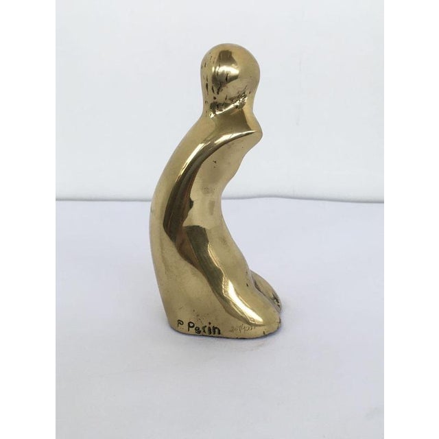 Italian Bronze Abstract Sculpture by Pietro Perin, 1980 For Sale - Image 10 of 18