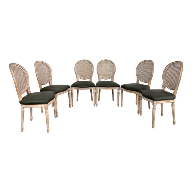 French Louis XVI Medallion Dining Chairs – Set of 6 For Sale