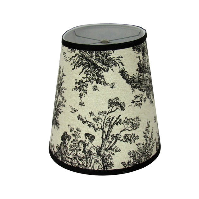 13" Black Oval Lamp Shade For Sale - Image 4 of 4