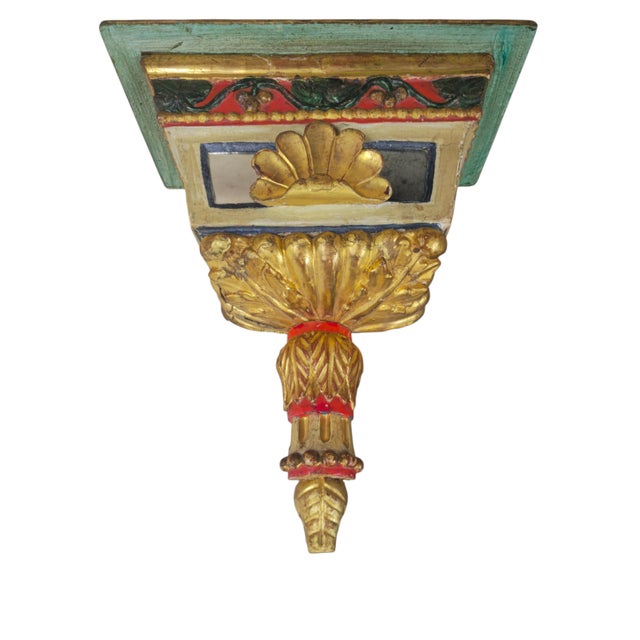 18th Century Venetian Polychrome Wall Consoles, Set of 4 For Sale - Image 9 of 14