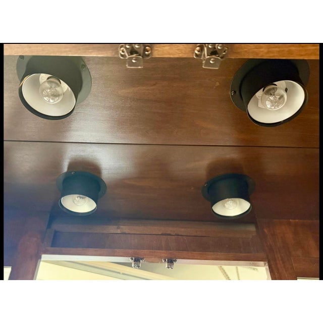 2 Rare Vintage Philip Reinisch Illuminated Curio Cabinet(s)- Solid Wood Excellent Condition For Sale In Denver - Image 6 of 9