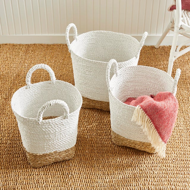 Textile Madura Market Baskets, Set Of 3 For Sale - Image 7 of 10