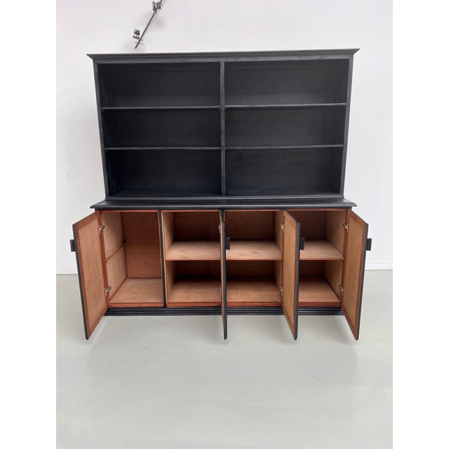 Wood Large 2-Body School Sideboard, 1950s For Sale - Image 7 of 17