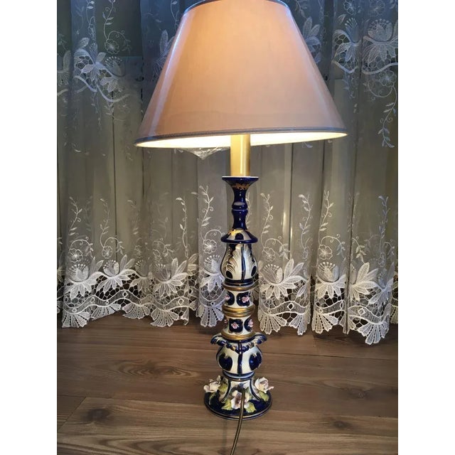 Porcelain Table Lamp, 1980s For Sale - Image 14 of 18