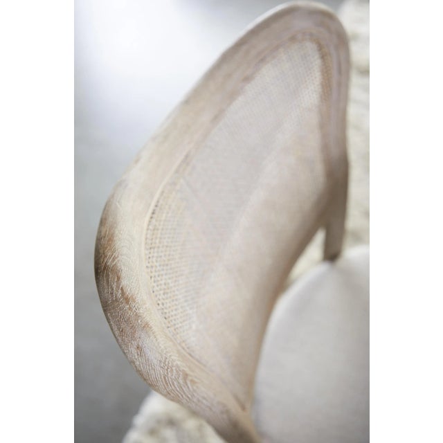 Cela Oak & Cane Upholstered Dining Chairs, Set of 2 For Sale - Image 9 of 13