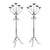 Renaissance Revival Wrought Iron Floor Candelabra, a Pair For Sale