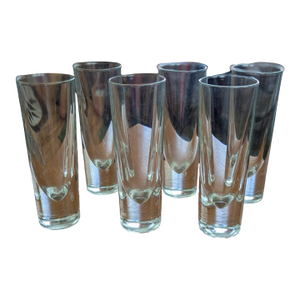Vintage Habitat Bullet Highball Glasses - Set of 6 with Original Box