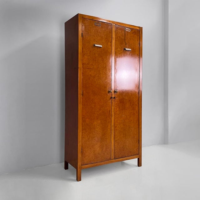 Art Deco Italian Wooden Wardrobe with Hinged Doors, 1930s For Sale - Image 18 of 18