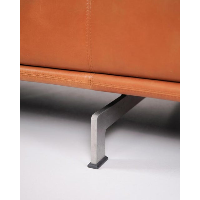 Three-Seater Sofa in Cognac Leather from Erik Jørgensen For Sale - Image 12 of 13