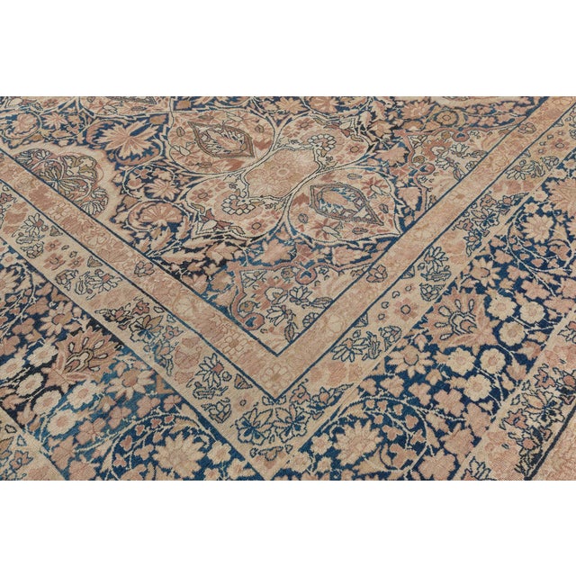 Persian One-of-a-kind Antique Persian Kirman Brown Rug For Sale - Image 3 of 6