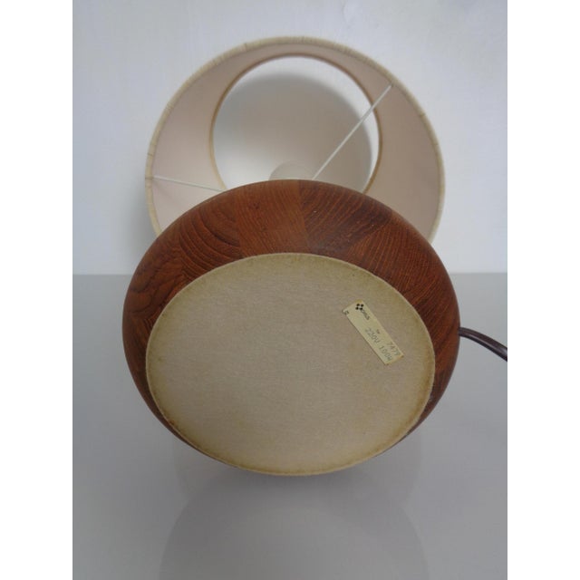 Teak Table Lamp from Domus, 1960s For Sale - Image 6 of 10