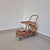 Mid-Century Modern Bar Cart in Wicker with Red Shelves, 1950s For Sale - Image 4 of 11