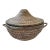 1960s Large Handwoven Lidded Storage Basket For Sale