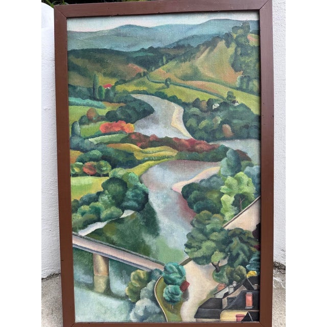 Large Cubist Painting from the 1910s–1920s For Sale - Image 8 of 10