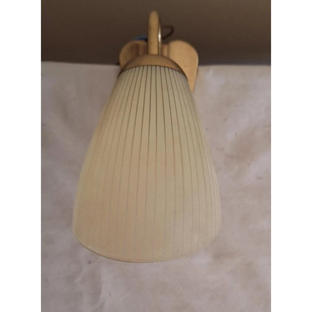 Mid-Century Modern German Wall Lamp with Brass Frame, 1950s For Sale - Image 4 of 12