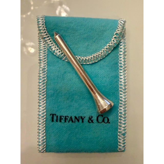 Tiffany and Co. 1990's Tiffany & Co Sterling Silver Golf Tee With Original Box For Sale - Image 4 of 9