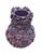 Ceramic Pair of Vintage Italian Encrusted Floral Ceramic Vases in Dusty Lavender For Sale - Image 7 of 12