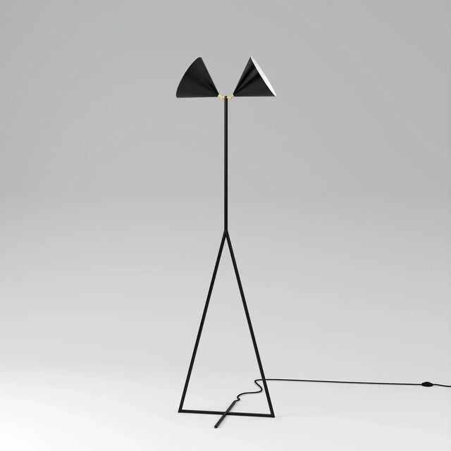 Deux floor light by atelier areti dimensions: d 54 x w 54 x h 158.5 cm. Materials: powder-coated metal, brass. All our...