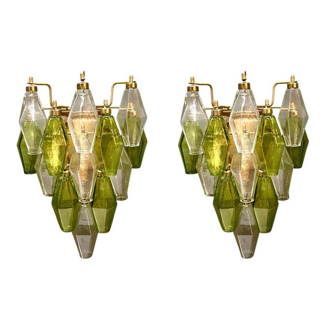 Murano Glass Poliedri Sconces, Italy, 1980s, Set of 2 For Sale - Image 13 of 13