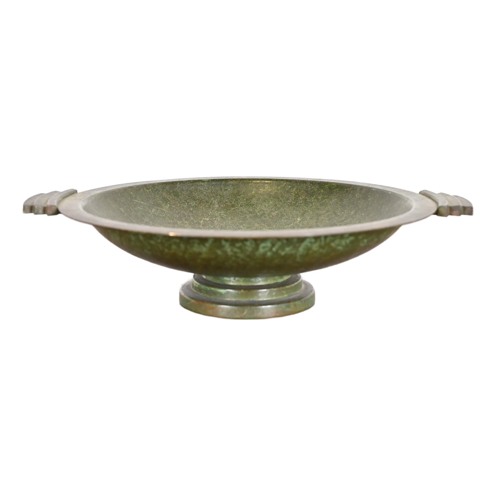 Carl Sorensen Art Deco Verdigris Bronze Footed Centerpiece Bowl or ...