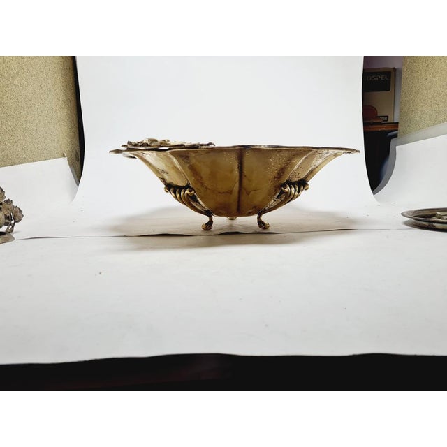 Art Deco Hammered Bowl on Stand, Germany, 1930s For Sale - Image 13 of 18