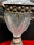 Pair of French Neoclassical Cut Crystal & Patinated Bronze Urn Lamps With Ram/Goat Head Handles For Sale - Image 10 of 12
