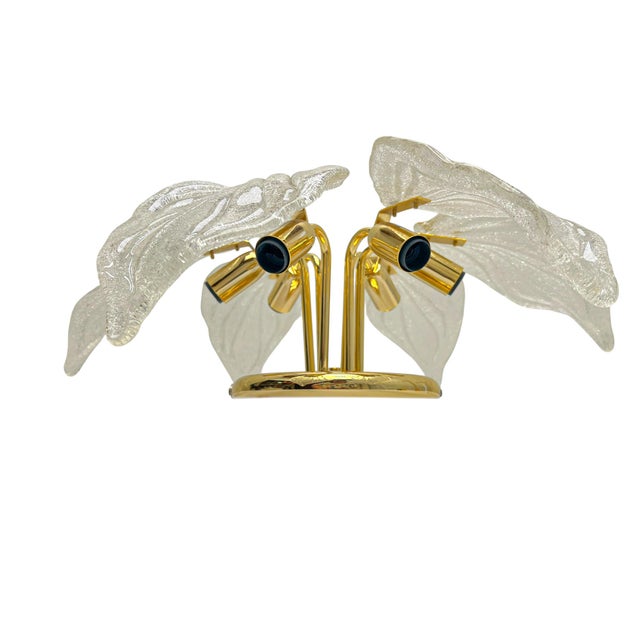 Murano Glass Leaf Flush Mount by Novaresi, Italy, 1970s For Sale - Image 12 of 17