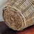 Wood Mid-20th Century Rustic European Round WIllow Basket For Sale - Image 7 of 12