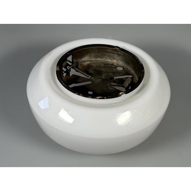White Mid-Century Ceiling Light in Frosted Glass from RZB, 1960s For Sale - Image 8 of 15