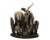 1960s Unique Italian Mid Century Bird on Cactus Animal Horn Sculpture For Sale - Image 5 of 5
