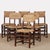 Vintage French Oak Straw-Seated Chairs, 1950, Set of 6 For Sale - Image 12 of 12