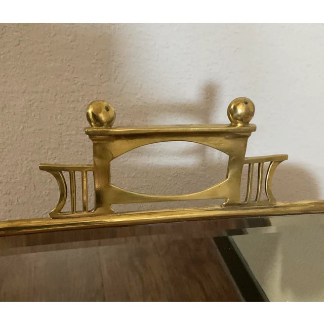 Hollywood Regency 19th Century Mirrored Fire Screen For Sale - Image 3 of 9