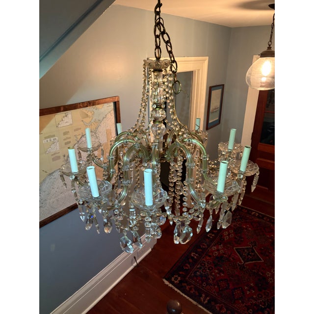 Mid-20th Century French/Baccarat Style Maria Theresa Chandelier. For Sale - Image 4 of 7