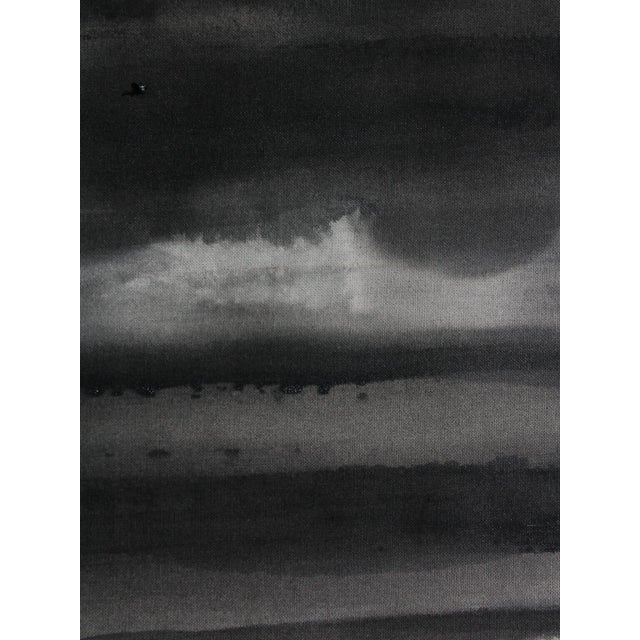 Black Karina Savonenko, Horizontal Organic Lines in Black and White, Painting, 2026 For Sale - Image 8 of 10