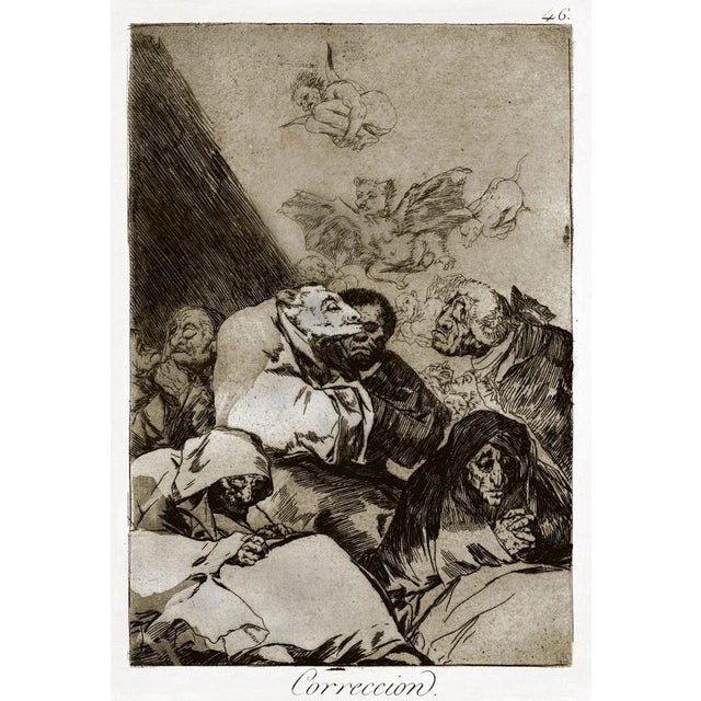 Correccion - Origina Etching and Aquatint by Francisco Goya - 1868 1868 For Sale