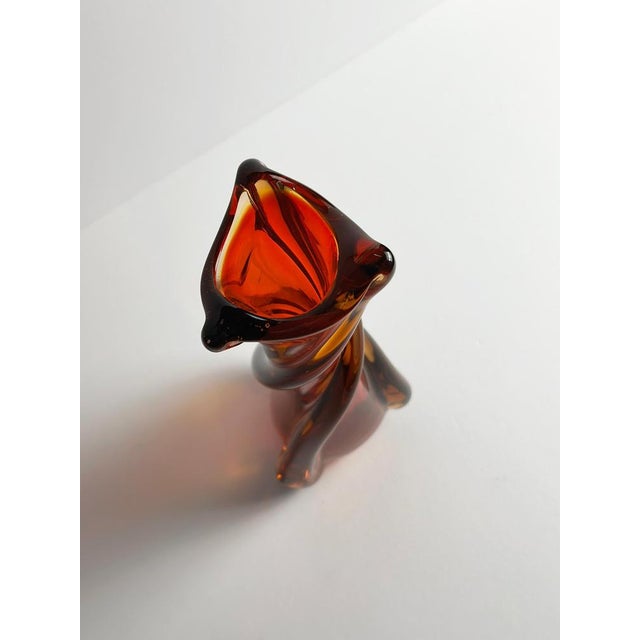 Glass Mid-Century Modern Murano Vase by Galliano Ferro, 1960s For Sale - Image 7 of 10