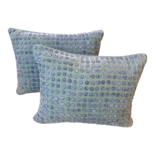 Pair of Dotted Anke Drechsel Pillows For Sale