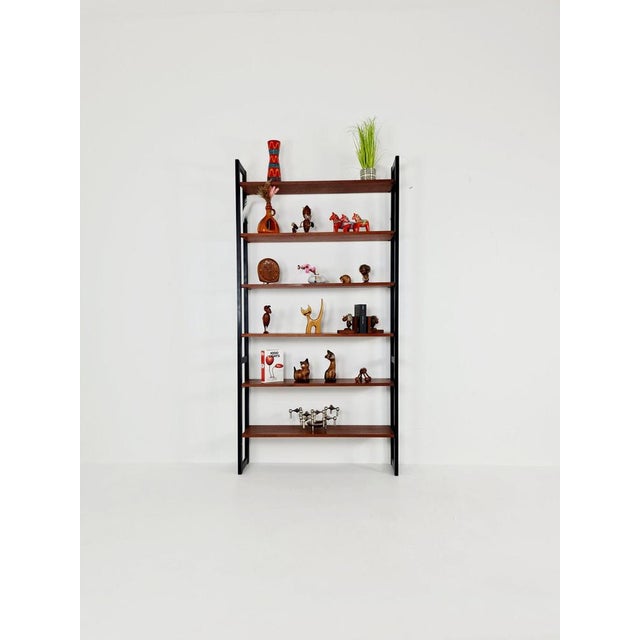 Vintage Teak Library Book Shelf-System by Jussi Peippo for Asko, 1960s For Sale - Image 11 of 12