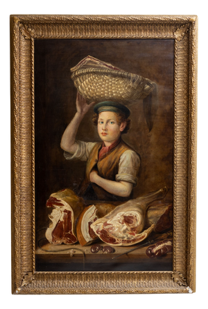 Butchers Apprentice, 1800s, Oil on Canvas