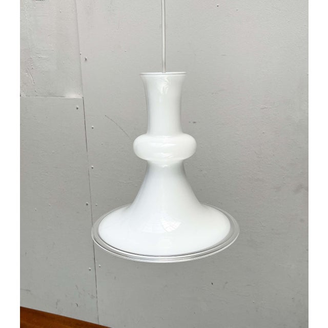 Vintage Danish Etude Glass Pendant Lamp by Michael Bang for Royal Copenhagen, Holmegaard, 1970s For Sale - Image 16 of 18