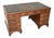Vintage Georgian Style Pedestal Desk with Leather Top, 1930 For Sale