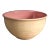 Large Antique Stoneware Crockery Style Mixing Bowl For Sale